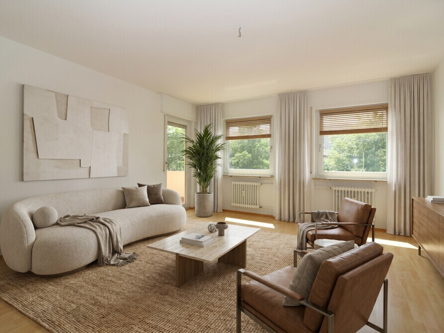 Großzügige 3-Zimmer-Wohnung mit Balkon und PKW-Stellplatz in Lu-Friesenheim